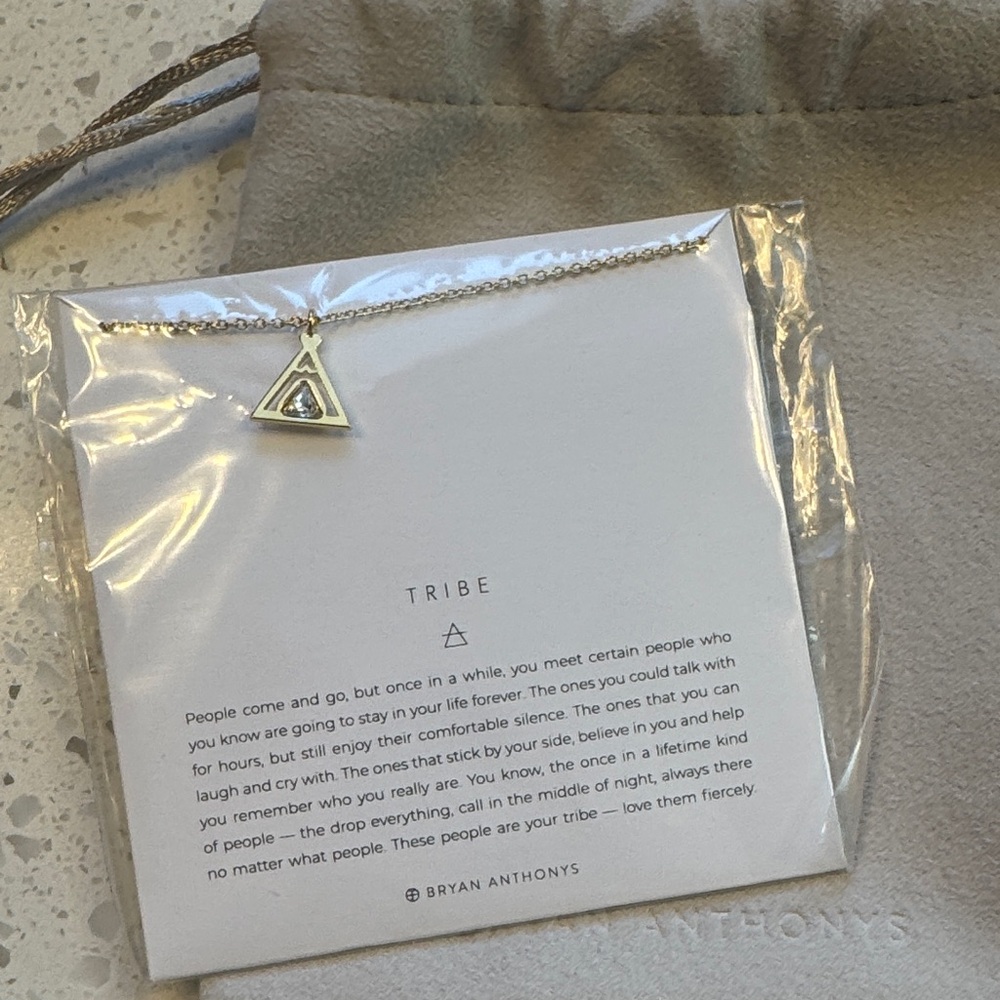 New in Package Bryan Anthonys Gold Tribe Necklace